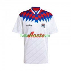 Primera Equipación del Olympique de Lyon Retro 1995 1996 Manga Corta para Hombre
