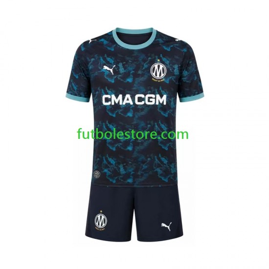 Segunda Equipación del Olympique de Marsella 2026-2027 Manga Corta para Niño (Camiseta y pantalón)