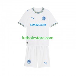 Primera Equipación del Olympique de Marsella 2026-2027 Manga Corta para Niño (Camiseta y pantalón)