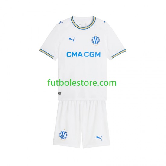 Primera Equipación del Olympique de Marsella 2026-2027 Manga Corta para Niño (Camiseta y pantalón)