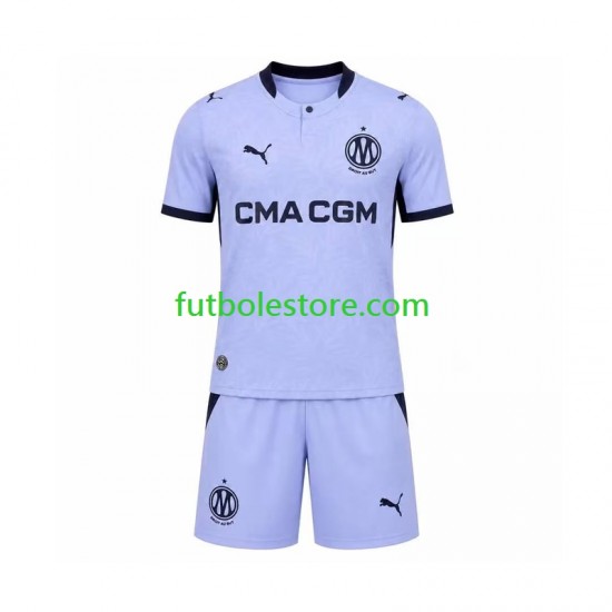 Tercera Equipación del Olympique de Marsella 2026-2027 Manga Corta para Niño (Camiseta y pantalón)