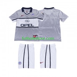 Segunda Equipación del Paris Saint-Germain Retro 2000 2001 Manga Corta para Niño (Camiseta y pantalón)