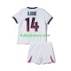 Segunda Equipación del Paris Saint-Germain Desire Doue 14 2026-2027 Manga Corta para Niño (Camiseta y pantalón)