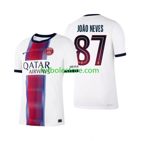Segunda Equipación del Paris Saint-Germain Joao Neves 87 2026-2027 Manga Corta para Hombre
