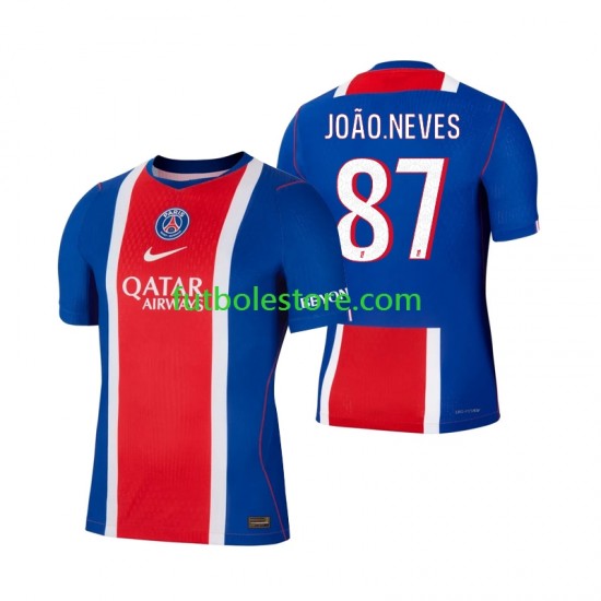 Primera Equipación del Paris Saint-Germain Joao Neves 87 2026-2027 Manga Corta para Hombre