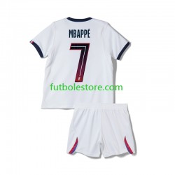 Segunda Equipación del Paris Saint-Germain Kylian Mbappe 7 2026-2027 Manga Corta para Niño (Camiseta y pantalón)