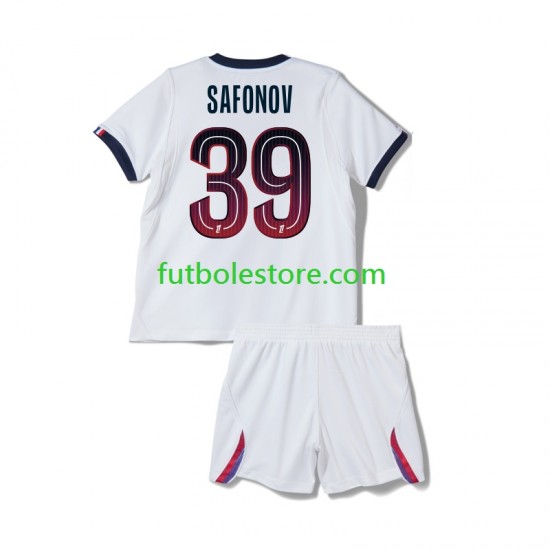Segunda Equipación del Paris Saint-Germain Matvey Safonov 39 2026-2027 Manga Corta para Niño (Camiseta y pantalón)