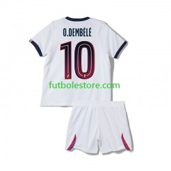 Segunda Equipación del Paris Saint-Germain Ousmane Dembele 10 2026-2027 Manga Corta para Niño (Camiseta y pantalón)