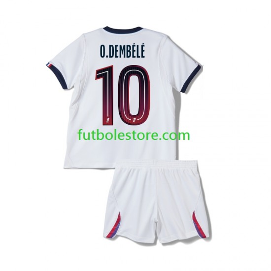 Segunda Equipación del Paris Saint-Germain Ousmane Dembele 10 2026-2027 Manga Corta para Niño (Camiseta y pantalón)