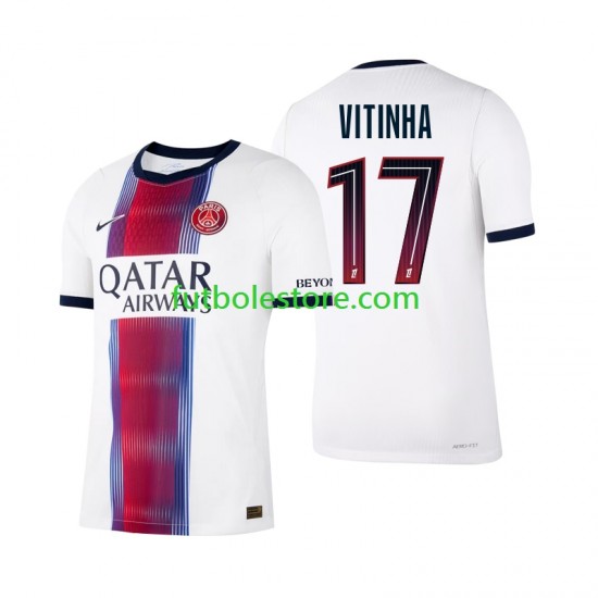 Segunda Equipación del Paris Saint-Germain Vitinha 17 2026-2027 Manga Corta para Hombre