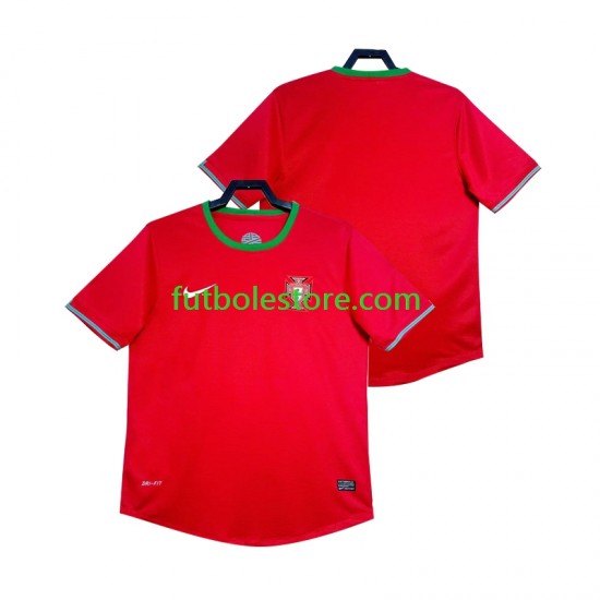 Primera Equipación del Portugal Retro 2012 Manga Corta para Hombre