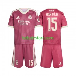 Tercera Equipación del Real Madrid Arda Guler 15 2026-2027 Manga Corta para Niño (Camiseta y pantalón)