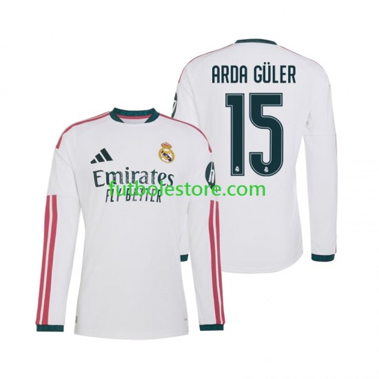 Primera Equipación del Real Madrid Arda Guler 15 2026-2027 ML para Hombre