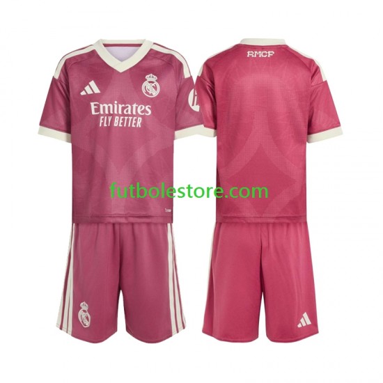 Tercera Equipación del Real Madrid 2026-2027 Manga Corta para Niño (Camiseta y pantalón)