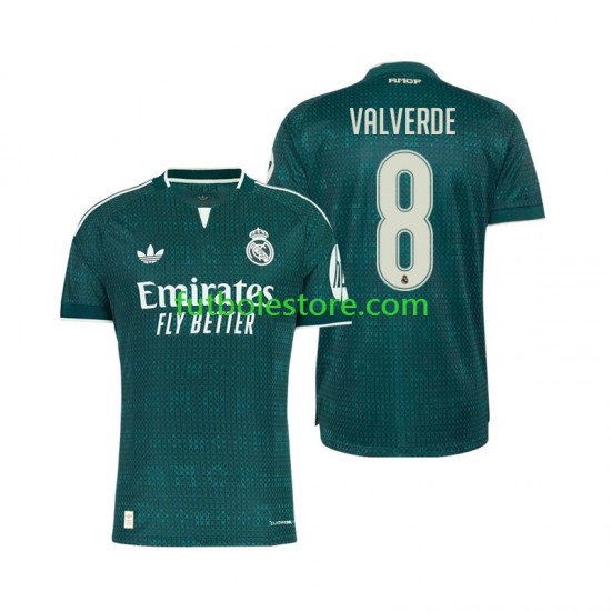 Segunda Equipación del Real Madrid Federico Valverde 8 2026-2027 Manga Corta para Hombre