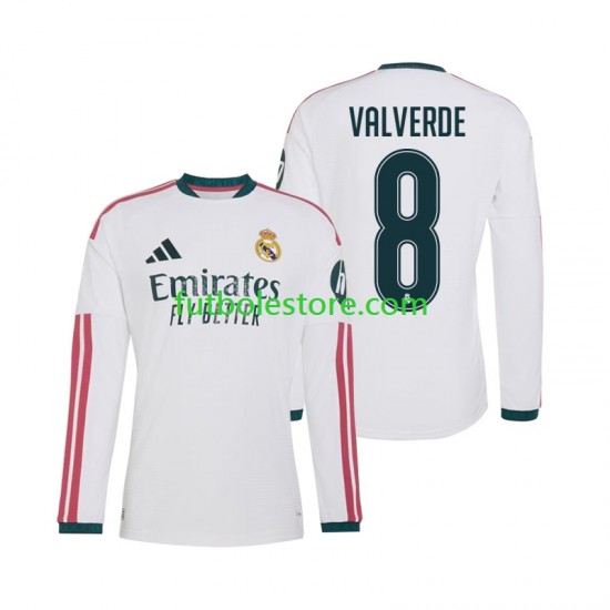 Primera Equipación del Real Madrid Federico Valverde 8 2026-2027 ML para Hombre