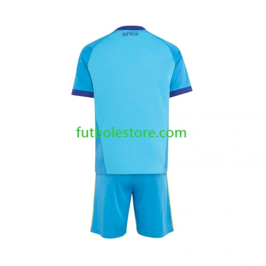Segunda Equipación del Real Madrid Portero 2026-2027 Manga Corta para Niño (Camiseta y pantalón)