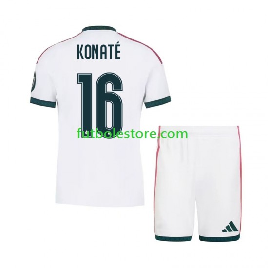 Primera Equipación del Real Madrid Ibrahima Konate 16 2026-2027 Manga Corta para Niño (Camiseta y pantalón)