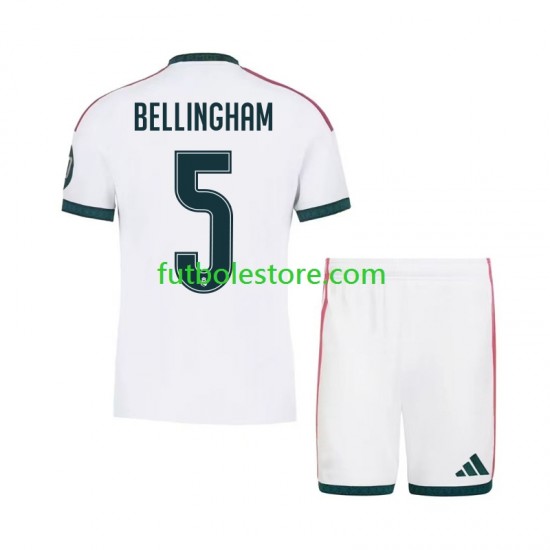 Primera Equipación del Real Madrid Jude Bellingham 5 2026-2027 Manga Corta para Niño (Camiseta y pantalón)