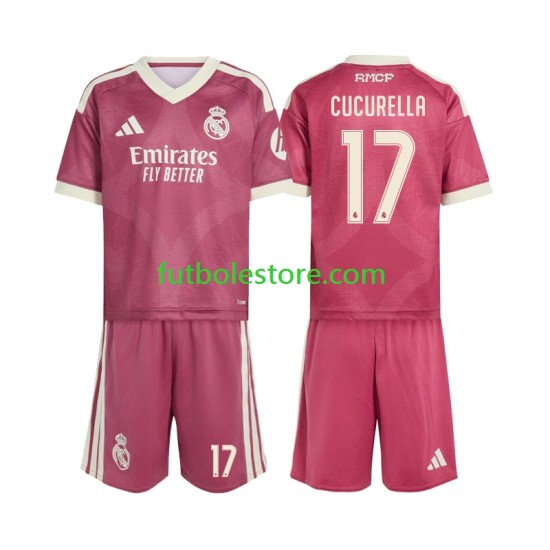 Tercera Equipación del Real Madrid Marc Cucurella 17 2026-2027 Manga Corta para Niño (Camiseta y pantalón)