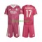 Tercera Equipación del Real Madrid Marc Cucurella 17 2026-2027 Manga Corta para Niño (Camiseta y pantalón)
