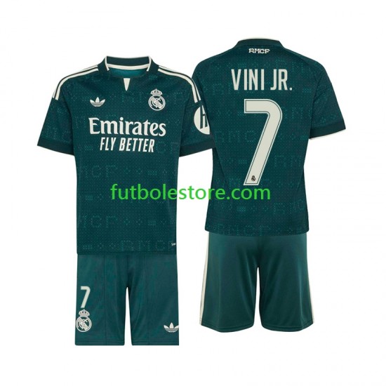 Segunda Equipación del Real Madrid Vinicius Junior 7 2026-2027 Manga Corta para Niño (Camiseta y pantalón)