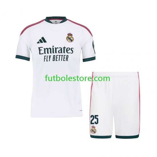 Primera Equipación del Real Madrid Yan Diomande 25 2026-2027 Manga Corta para Niño (Camiseta y pantalón)
