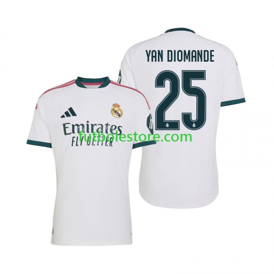 Primera Equipación del Real Madrid Yan Diomande 25 2026-2027 Manga Corta para Hombre