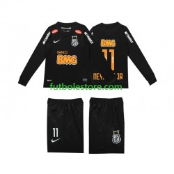 Segunda Equipación del Santos NEYMAR JR 11 Retro Classic 2012 2013 ML para Niño (Camiseta y pantalón)