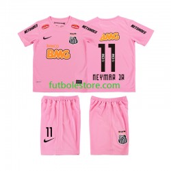 Cuarta Equipación del Santos Neymar JR 11 Retro 2012 2013 Manga Corta para Niño (Camiseta y pantalón)