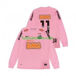 Cuarta Equipación del Santos Neymar JR 11 Retro 2012 2013 ML para Hombre