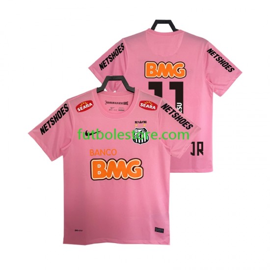 Cuarta Equipación del Santos Neymar JR 11 Retro 2012 2013 Manga Corta para Hombre