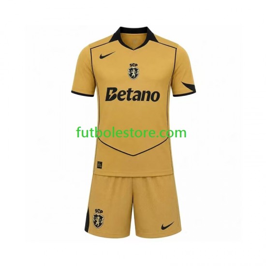 Segunda Equipación del Sporting CP 2026-2027 Manga Corta para Niño (Camiseta y pantalón)
