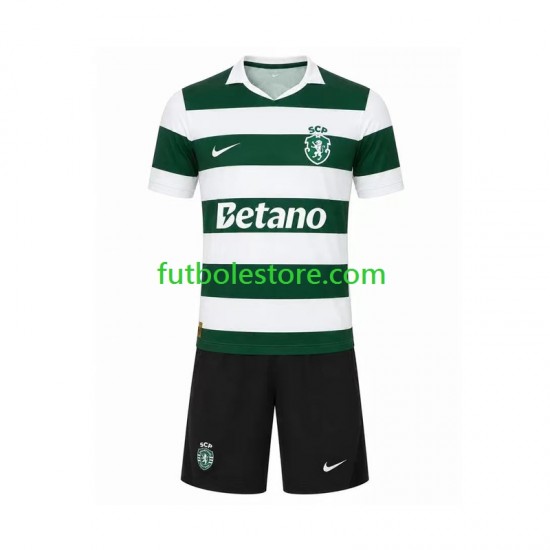 Primera Equipación del Sporting CP 2026-2027 Manga Corta para Niño (Camiseta y pantalón)