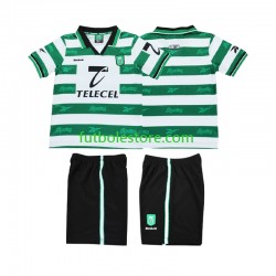 Primera Equipación del Sporting CP Retro 1999 2000 Manga Corta para Niño (Camiseta y pantalón)