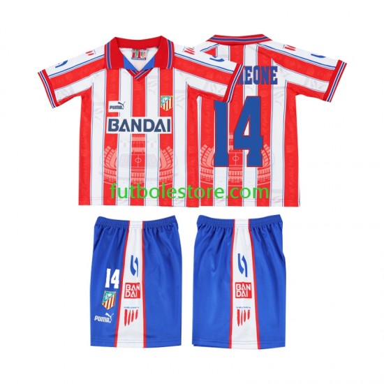 Primera Equipación del Sporting CP SIMEONE 14 Retro 1996 1997 Manga Corta para Niño (Camiseta y pantalón)