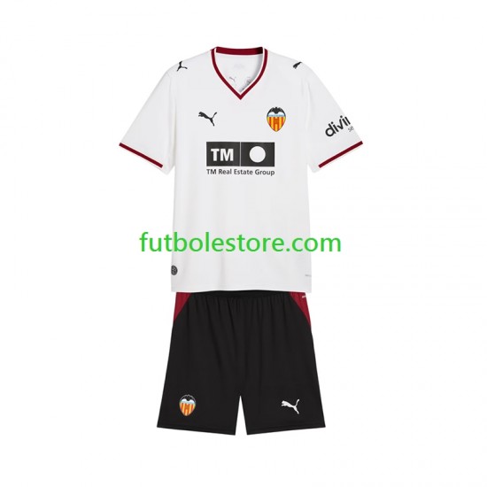 Primera Equipación del Valencia CF 2026-2027 Manga Corta para Niño (Camiseta y pantalón)