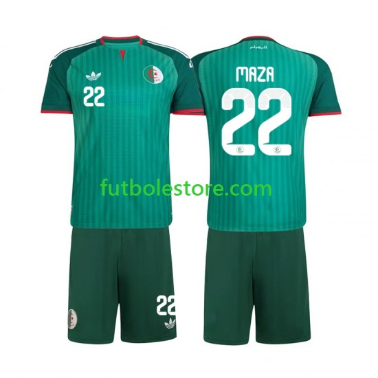 Segunda Equipación del Argelia Ibrahim Maza 22 2026 Manga Corta para Niño (Camiseta y pantalón)