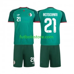 Segunda Equipación del Argelia Ramy Bensebaini 21 2026 Manga Corta para Niño (Camiseta y pantalón)