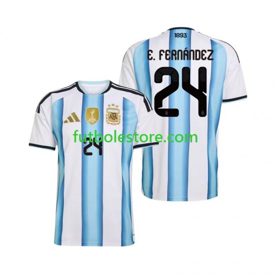 Primera Equipación del Argentina Enzo Fernandez 24 World Cup 2026 Manga Corta para Hombre