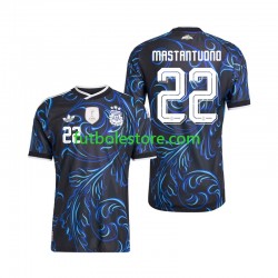 Segunda Equipación del Argentina Franco Mastantuono 22 World Cup 2026 Manga Corta para Hombre