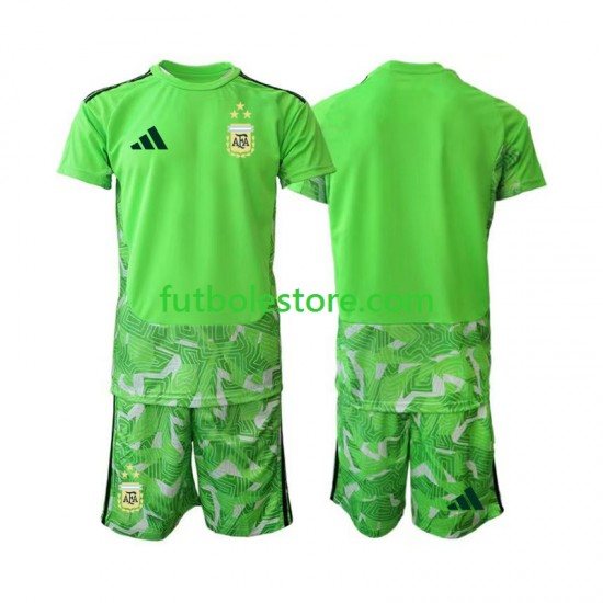 Tercera Equipación del Argentina Portero World Cup 2026 Manga Corta para Niño (Camiseta y pantalón)
