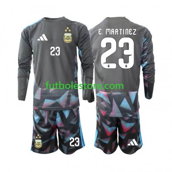 Primera Equipación del Argentina Portero Emiliano Martinez 23 World Cup 2026 ML para Niño (Camiseta y pantalón)