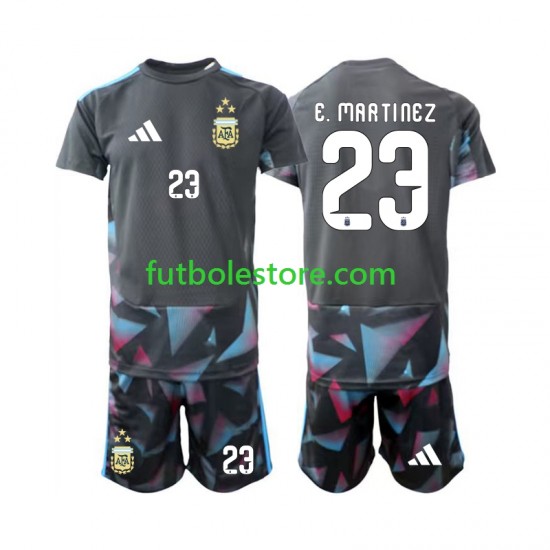 Primera Equipación del Argentina Portero Emiliano Martinez 23 World Cup 2026 Manga Corta para Niño (Camiseta y pantalón)