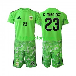Tercera Equipación del Argentina Portero Emiliano Martinez 23 World Cup 2026 Manga Corta para Niño (Camiseta y pantalón)