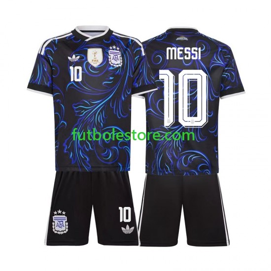 Segunda Equipación del Argentina Lionel Messi 10 World Cup 2026 Manga Corta para Niño (Camiseta y pantalón)