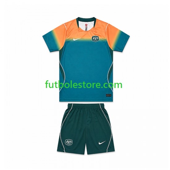 Segunda Equipación del Australia World Cup 2026 11 Manga Corta para Niño (Camiseta y pantalón)