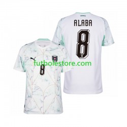 Segunda Equipación del Austria David Alaba 8 World Cup 2026 Manga Corta para Hombre
