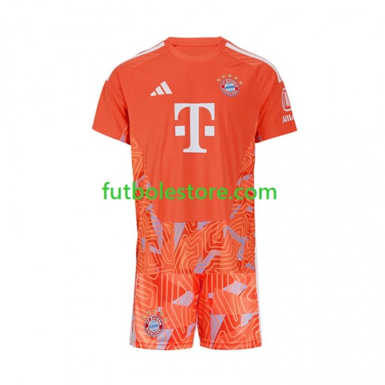Segunda Equipación del Bayern de Múnich Portero 2026-2027 Manga Corta para Niño (Camiseta y pantalón)