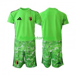 Tercera Equipación del Bélgica Portero World Cup 2026 Manga Corta para Niño (Camiseta y pantalón)